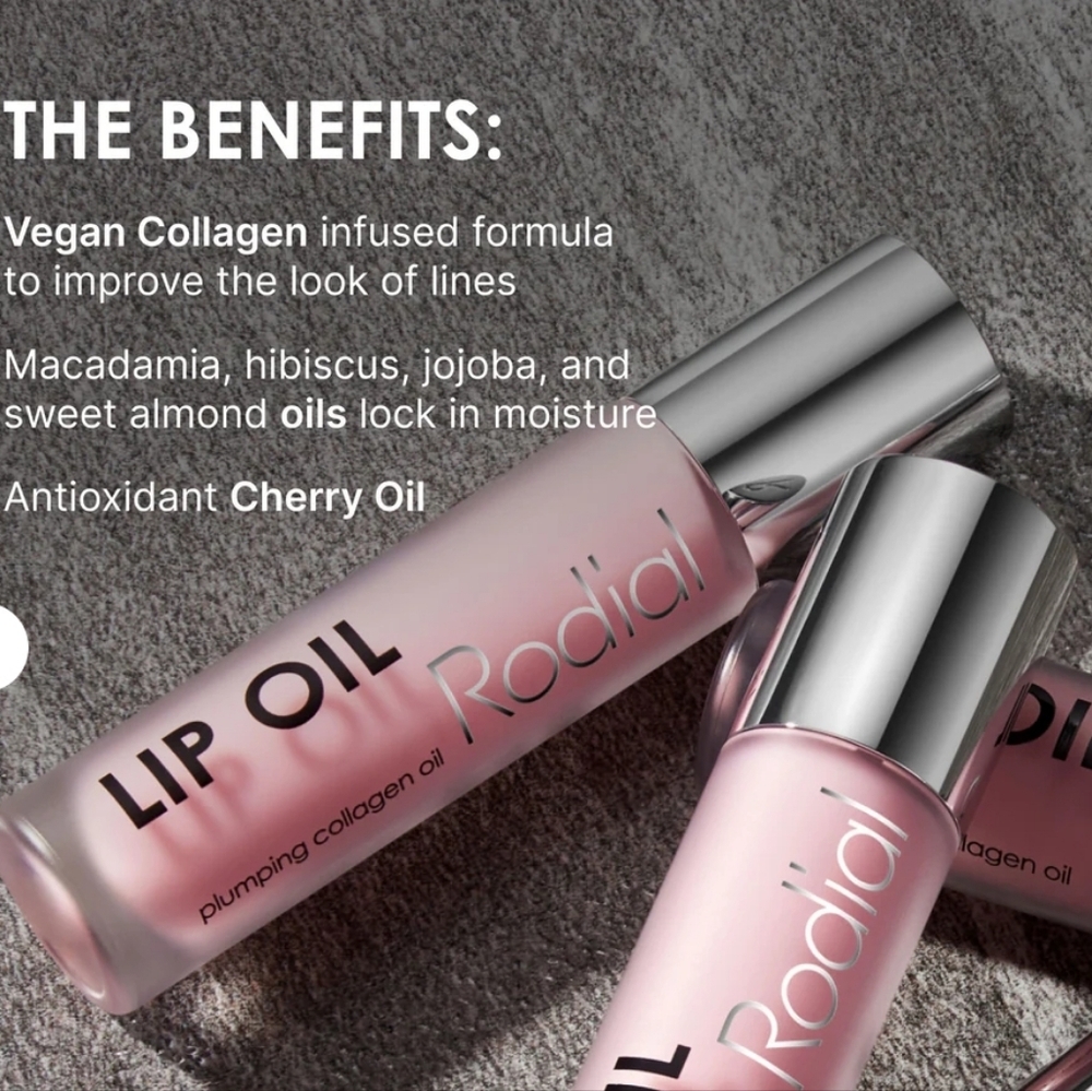 CLEARANCE! Rodial Lip Oil With Lip Plumping Collagen & Natural Oils, NIB - Picture 5 of 5